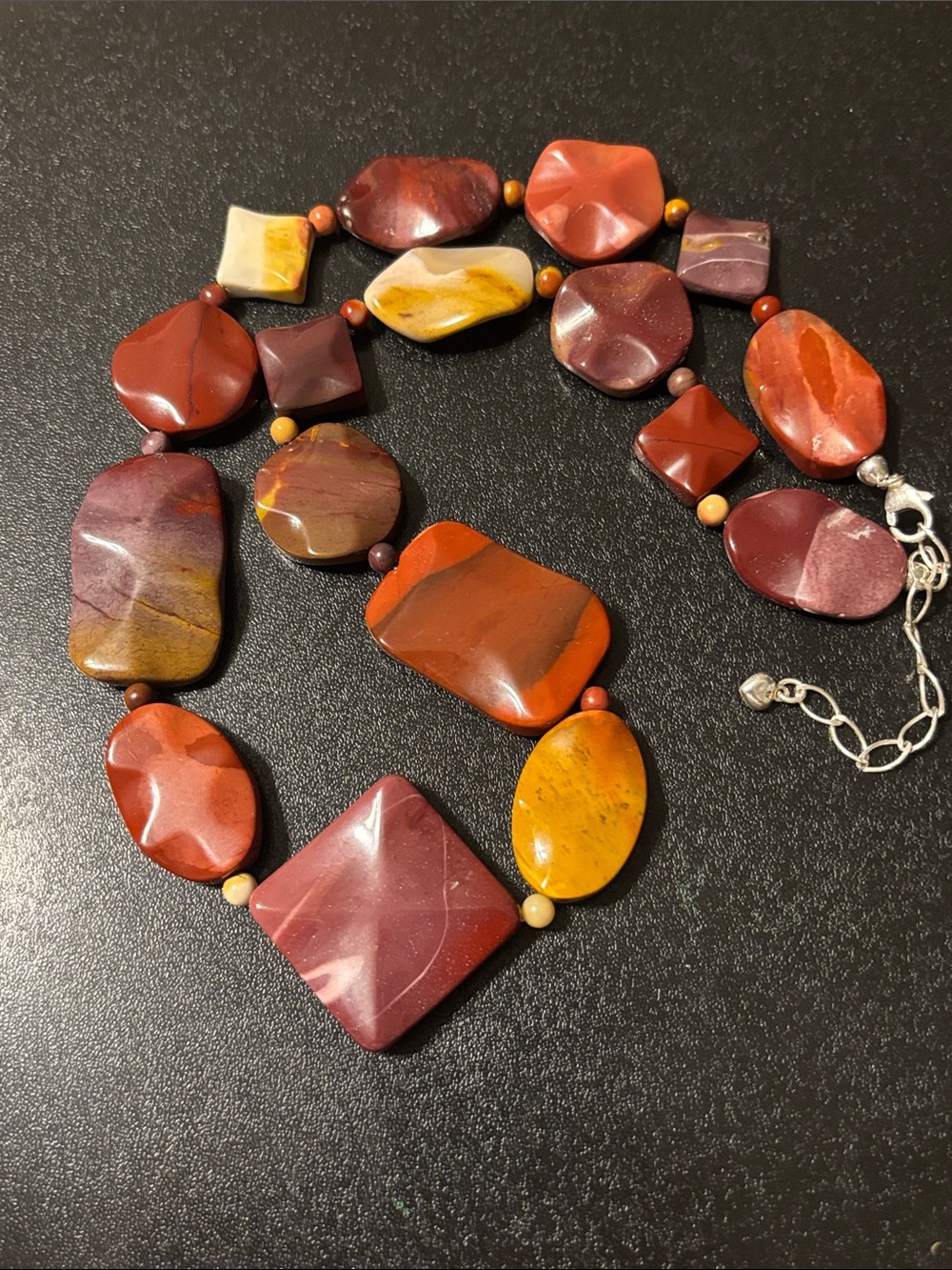 Multicolor Jasper Beaded Necklace‎ - Women Jewelry